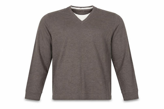 Front view of BOSTON CREW men’s brown jumper, size XL