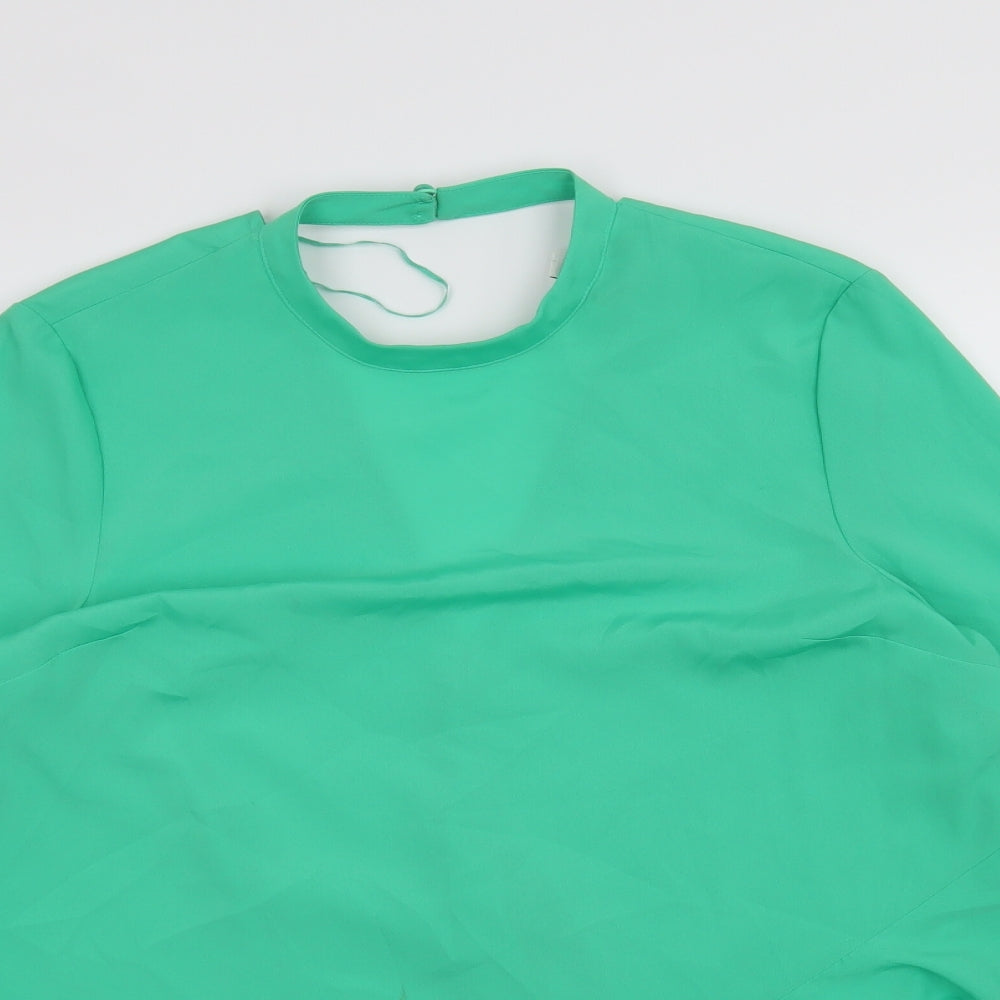 Topshop Womens Green   Basic Blouse Size 12