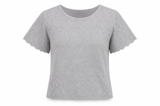 EWM Womens Silver   Basic T-Shirt Size M