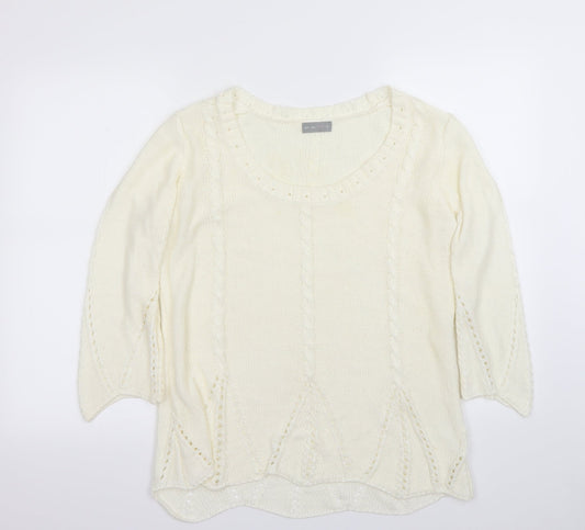 Per Una Womens Ivory   Pullover Jumper Size M