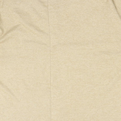 Brand and care label for Dorothy Perkins women’s beige jumper, size UK 14