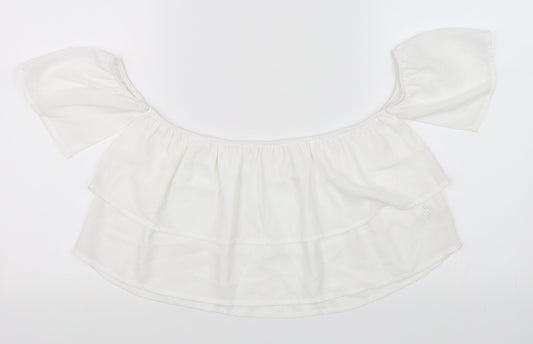 SheIn Girls White   Basic Blouse Size 11-12 Years