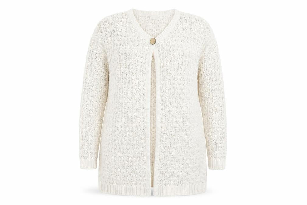 Marks & Spencer Womens Beige   Cardigan Jumper Size 16