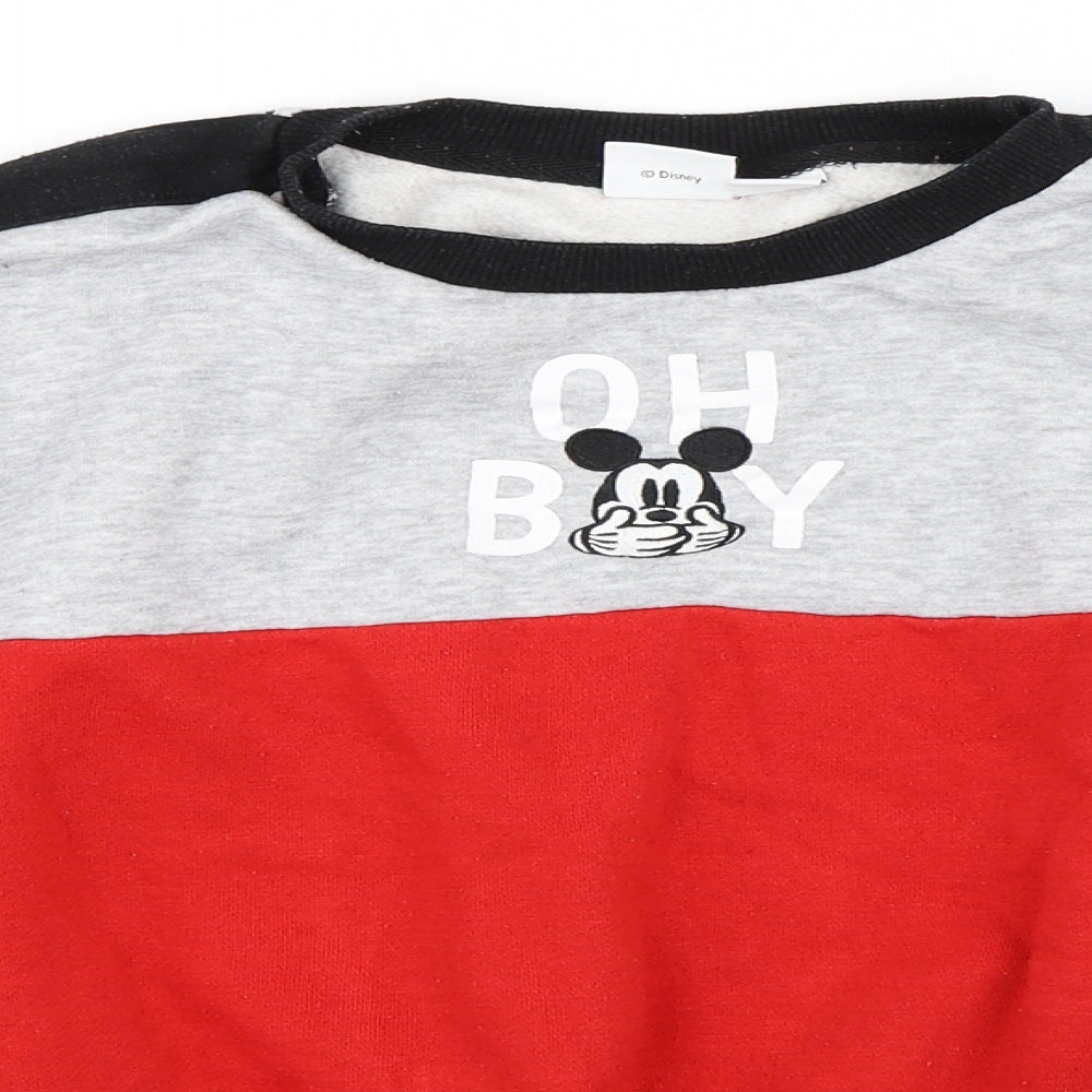 Primark Womens Grey   Pullover Sweatshirt Size XS  - Mickey Mouse