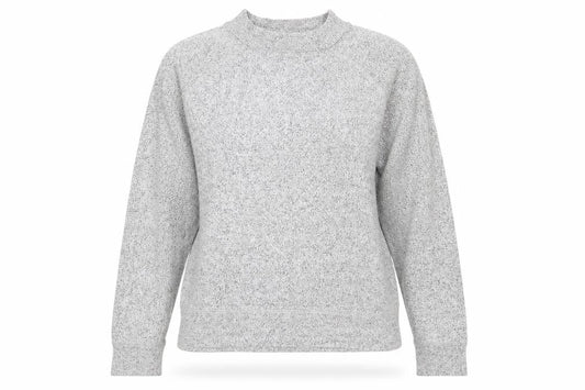 Front view of F&F women’s grey jumper, size UK 8