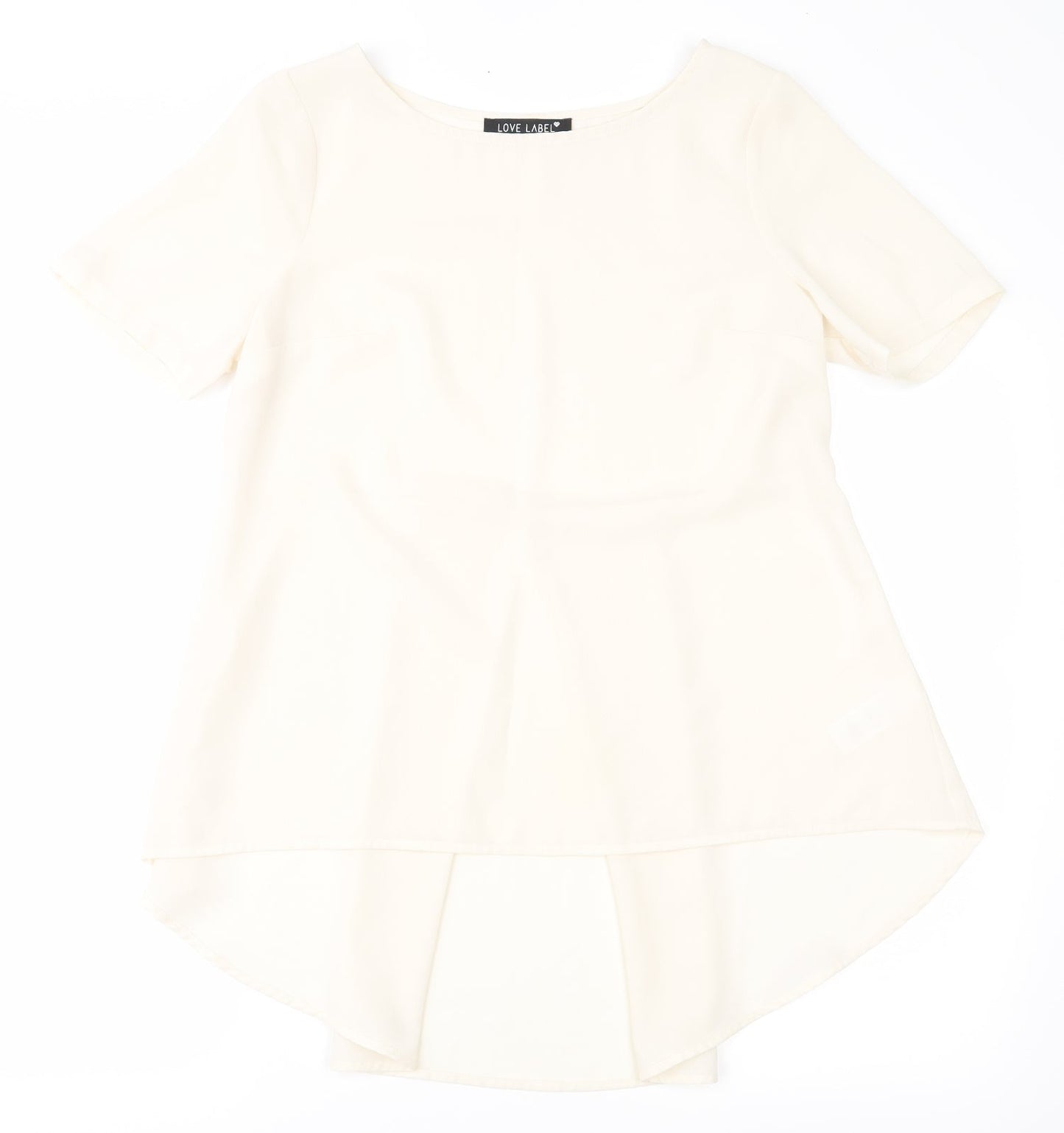 Love Label Womens Ivory   Basic Blouse Size 10