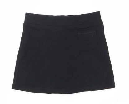 Additional front view of Marks & Spencer girls’ black a-line skirt, size 6-7, years