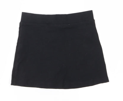 Back view of Marks & Spencer girls’ black a-line skirt, size 6-7, years