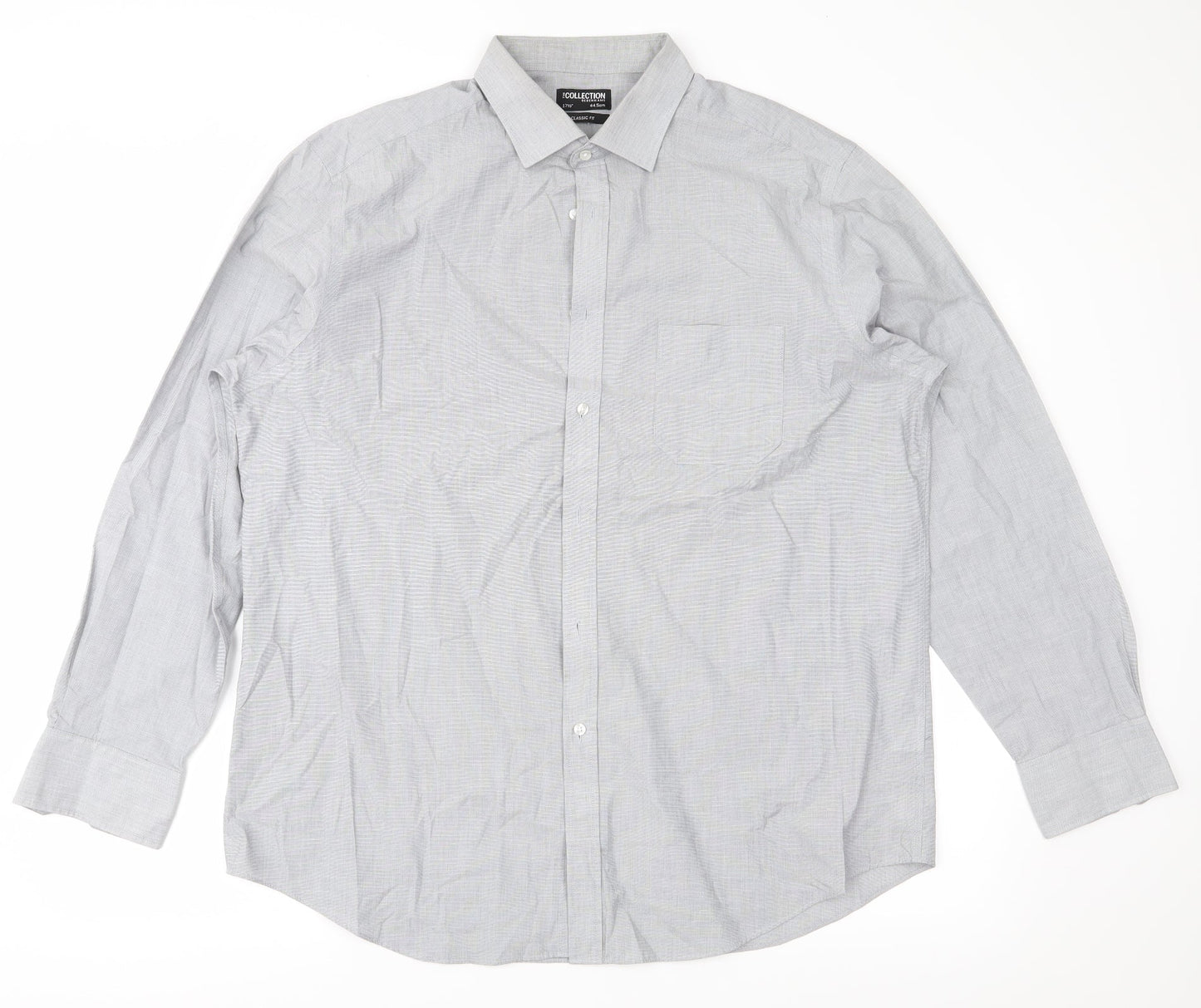 Debehams Mens Grey    Button-Up Size 48