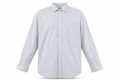 Front view of Debenhams men’s grey button-up, size 48