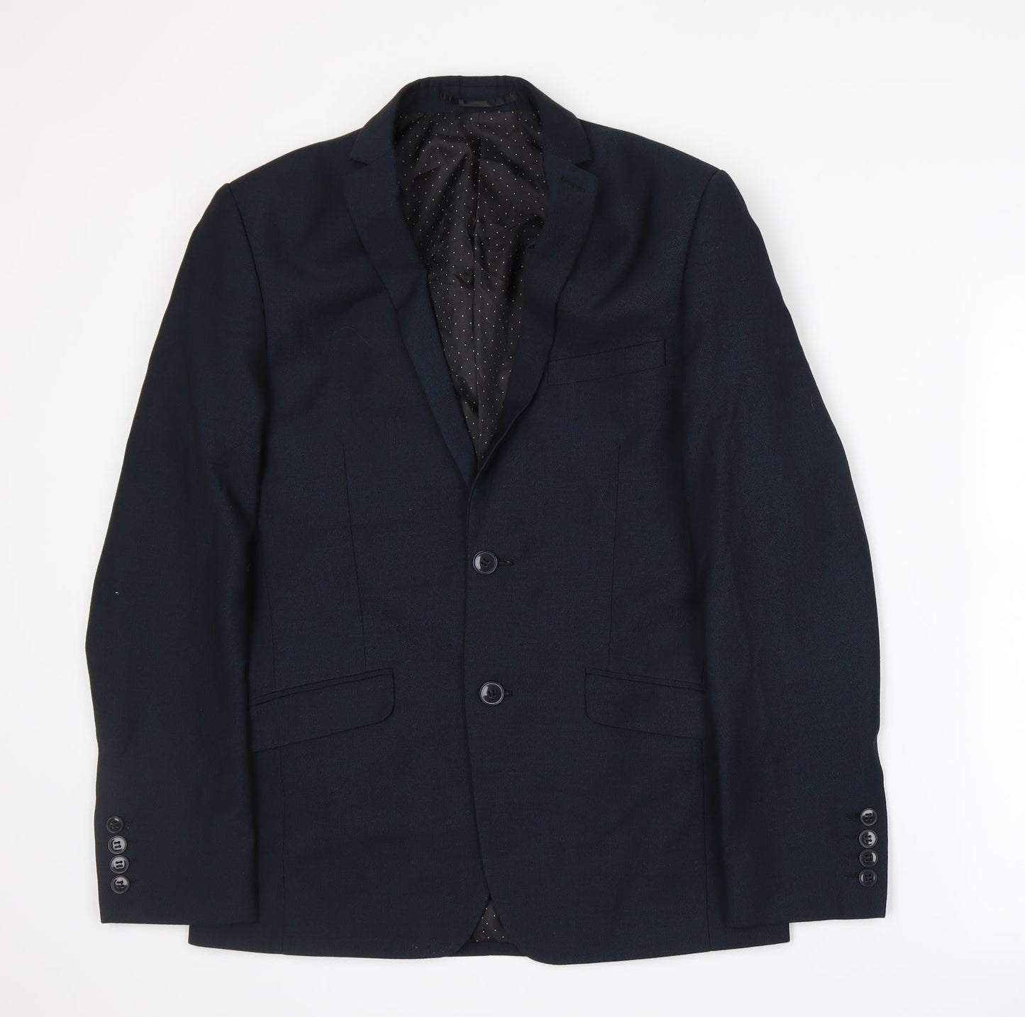 Limehaus Mens Blue   Jacket Suit Jacket Size S
