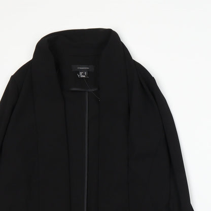 Close-up detail of Atmosphere women’s black jacket suit jacket, size UK 10