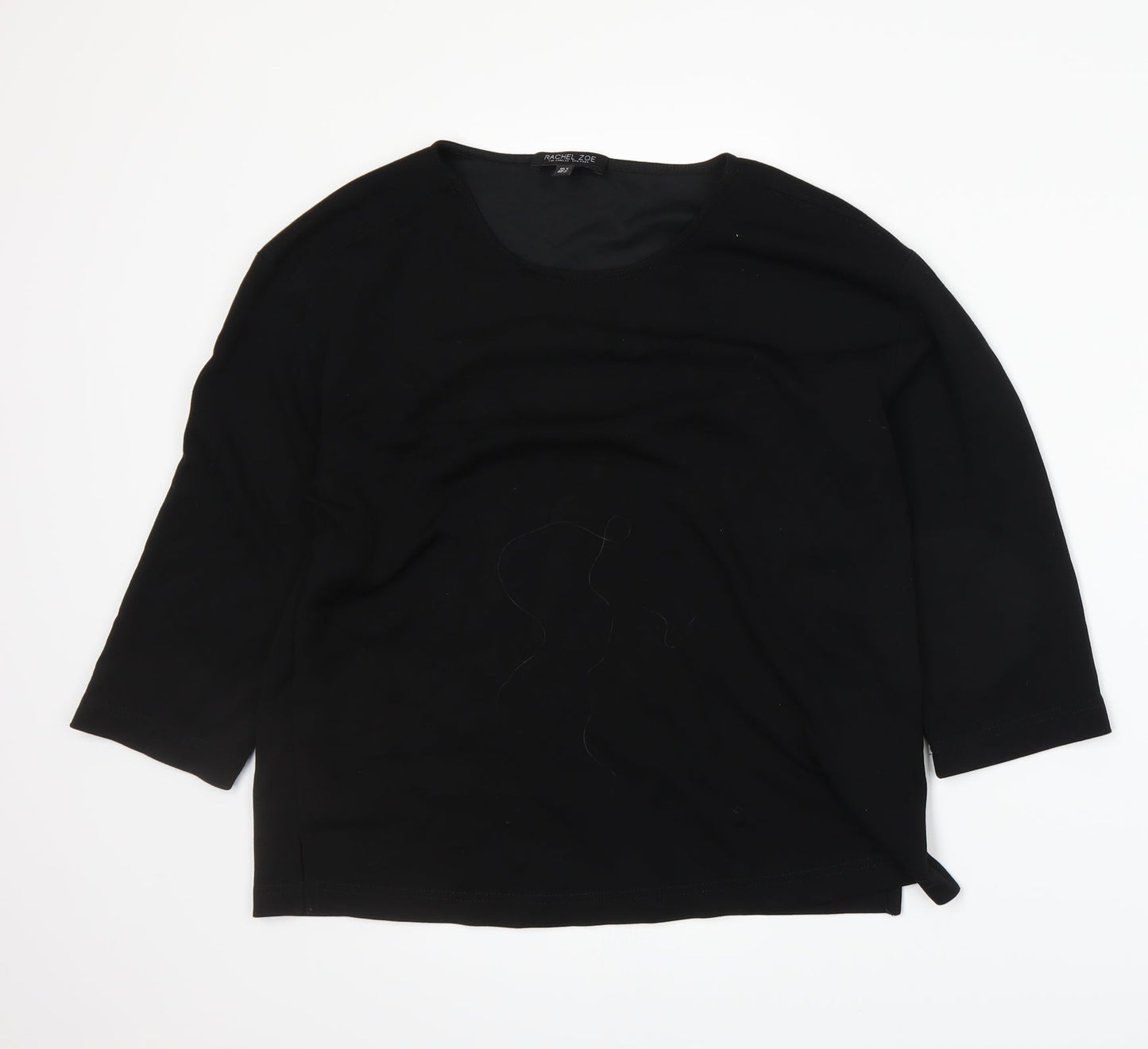 Rachel Zoe Womens Black   Basic T-Shirt Size S
