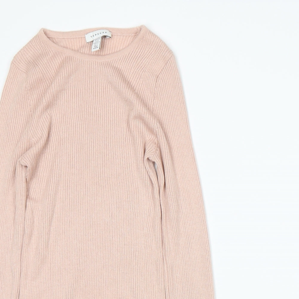 Topshop Womens Pink   Pullover Jumper Size XS
