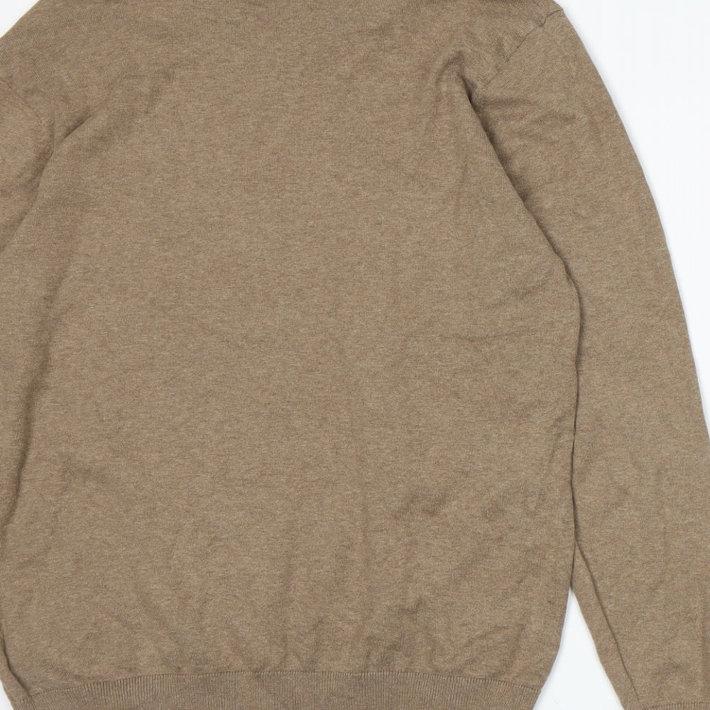 NEXT Mens Brown  Knit Pullover Jumper Size M