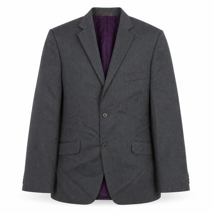 Front view of George men’s grey jacket suit jacket, size L