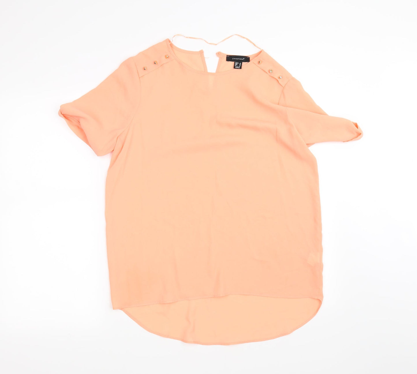 Atmosphere Womens Orange   Basic Blouse Size 12