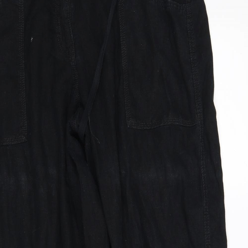 NEXT Womens Black   Sweatpants Trousers Size 14 L28 in
