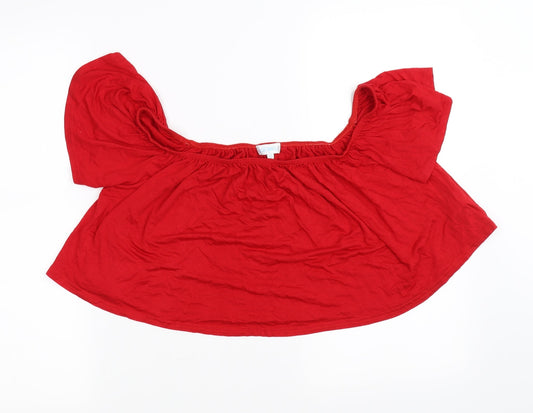 blue vanulla Womens Red   Basic Blouse Size 12