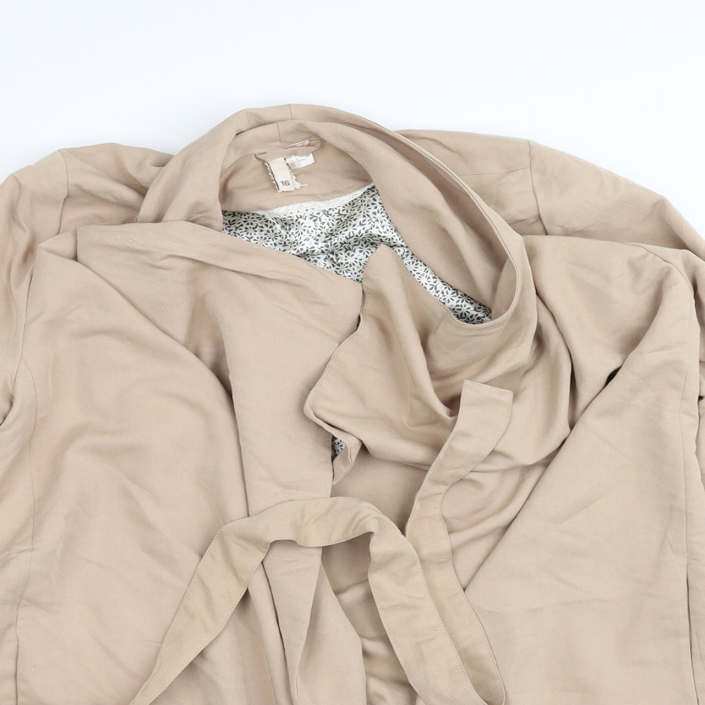 pre worn Womens Beige   Jacket Coat Size 16