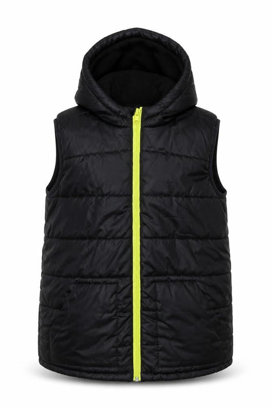 Front view of river isnald boys’ black jacket coat, size M