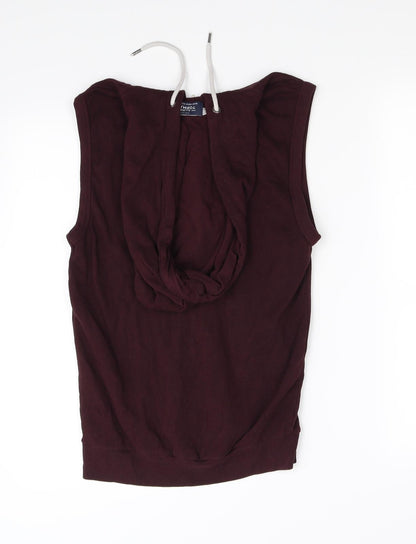 Back view of Topman women’s purple gilet jacket, size XS