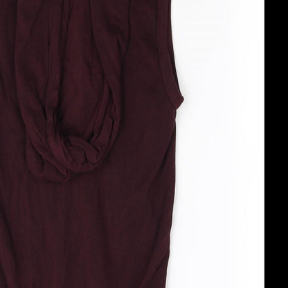 Brand and care label for Topman women’s purple gilet jacket, size XS