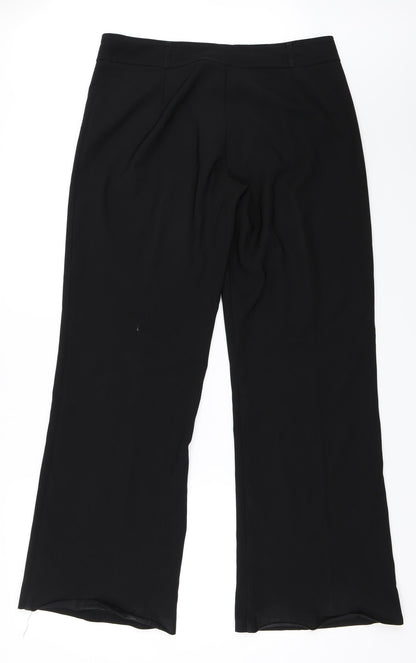 Back view of Evie women’s black trousers, size UK 14, 31-inch leg