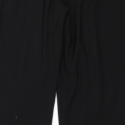 Brand and care label for Evie women’s black trousers, size UK 14, 31-inch leg