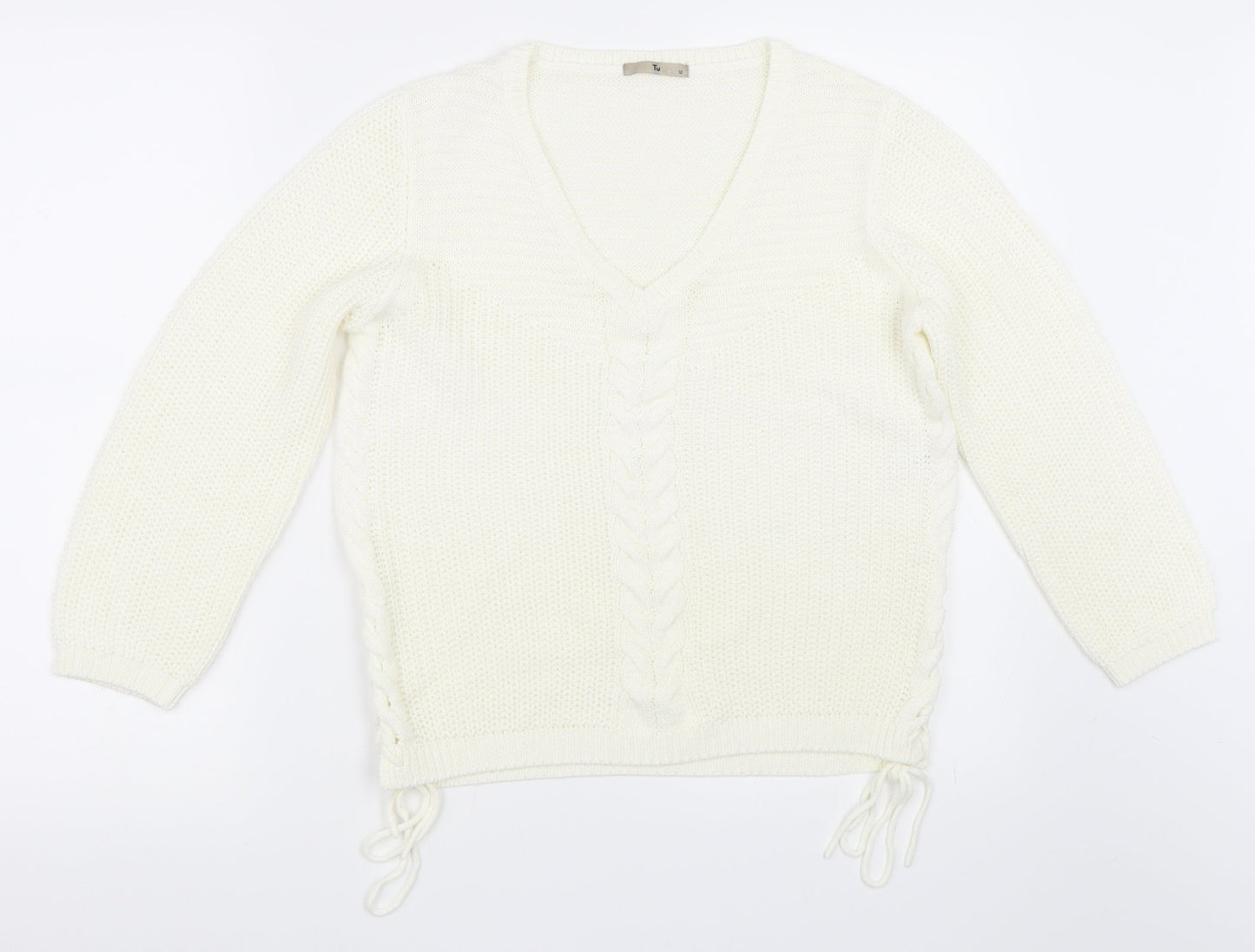 TU Womens Ivory   Pullover Jumper Size 12