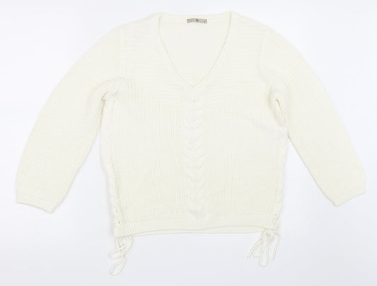 TU Womens Ivory   Pullover Jumper Size 12