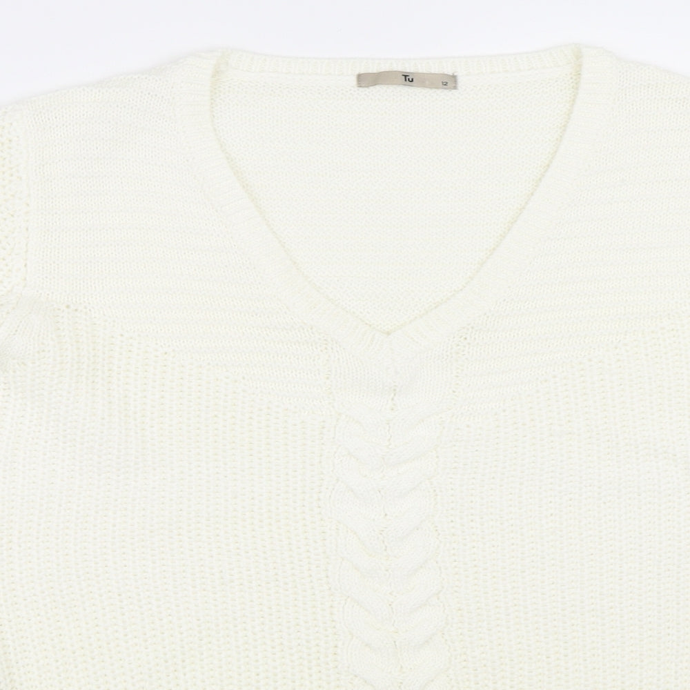 TU Womens Ivory   Pullover Jumper Size 12