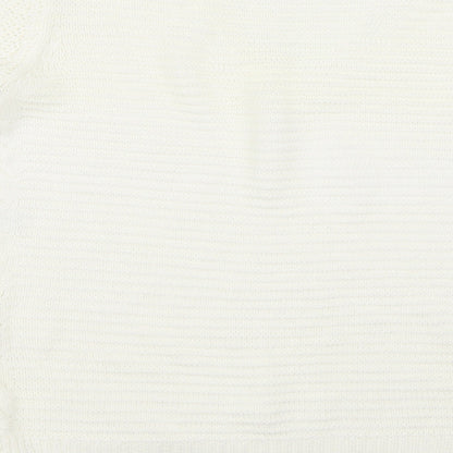 Brand and care label for Tu women’s ivory jumper, size UK 12