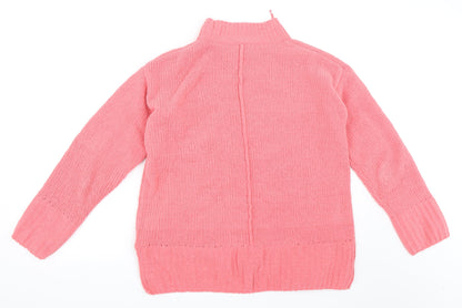 Back view of Marks & Spencer women’s pink jumper, size S
