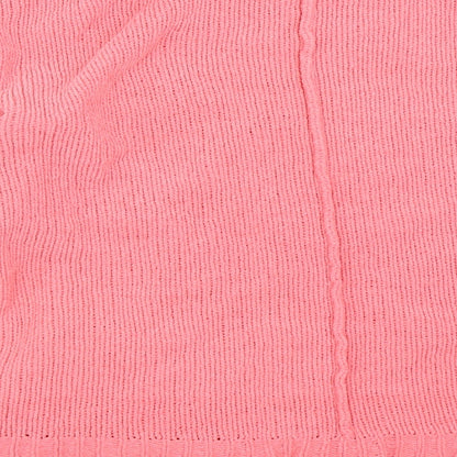 Brand and care label for Marks & Spencer women’s pink jumper, size S