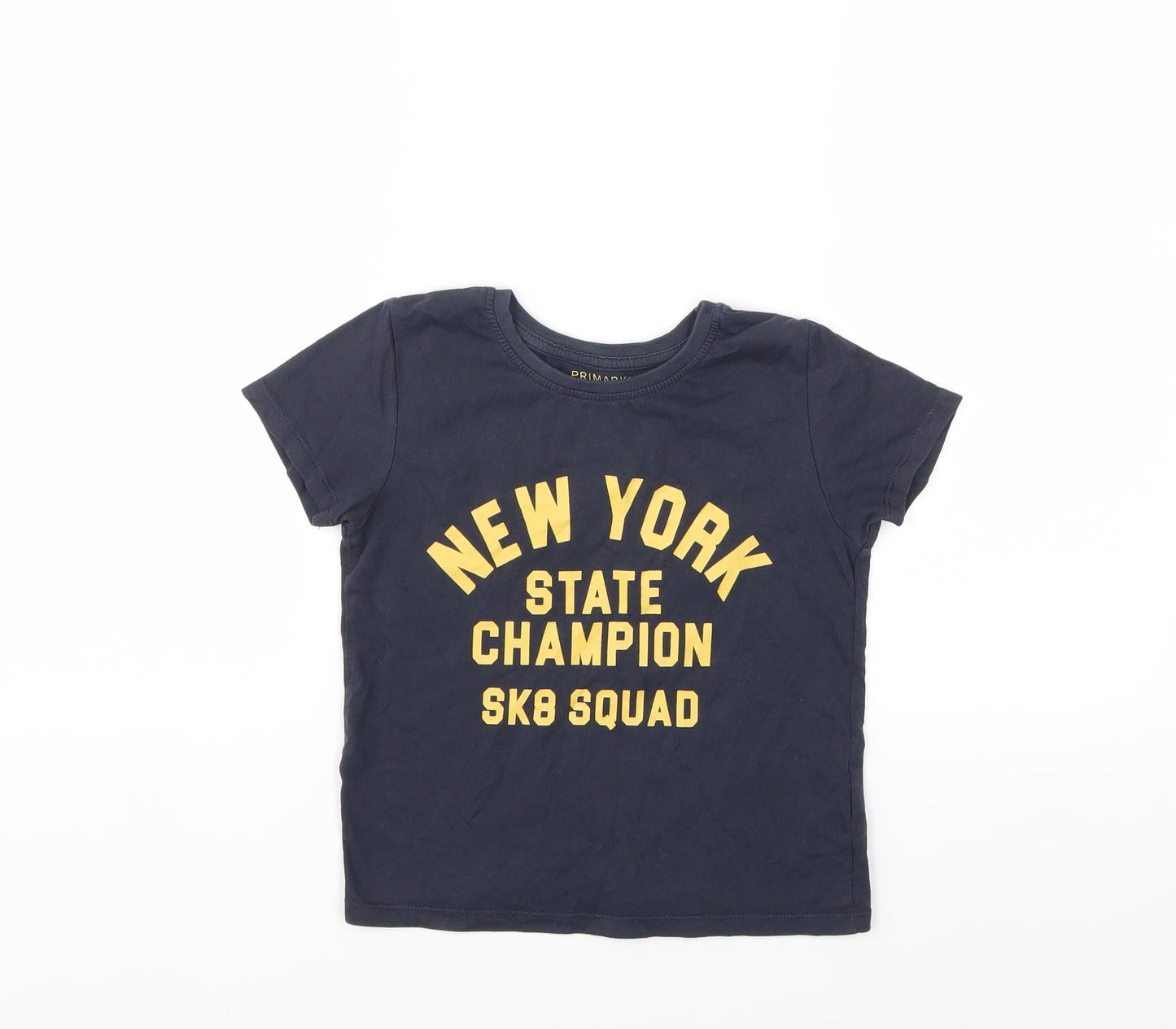 Primark Girls Grey   Basic T-Shirt Size 3-4 Years