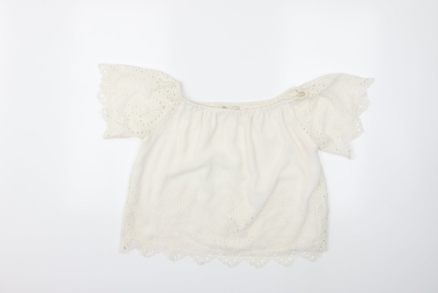 Miss Selfridge Womens White   Basic Blouse Size 10