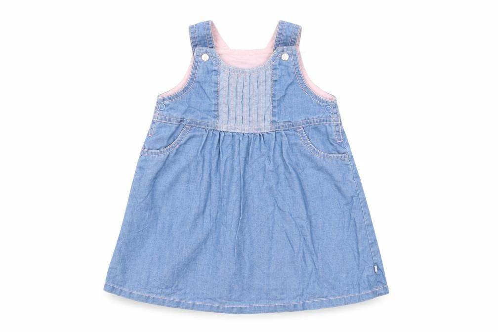 Mothercare Baby Blue  Denim Shift  Size 9-12 Months