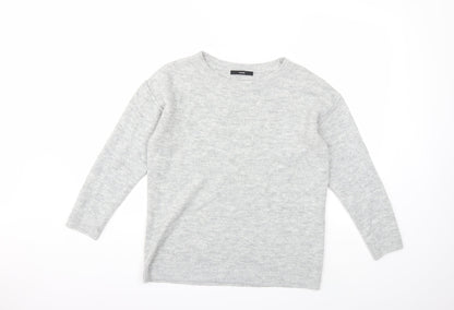 Additional front view of George women’s grey knit jumper, size UK 12
