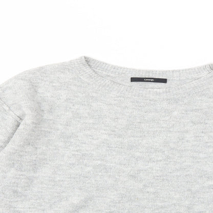 Close-up detail of George women’s grey knit jumper, size UK 12