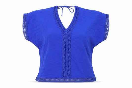 New Look Womens Blue   Basic Blouse Size 8