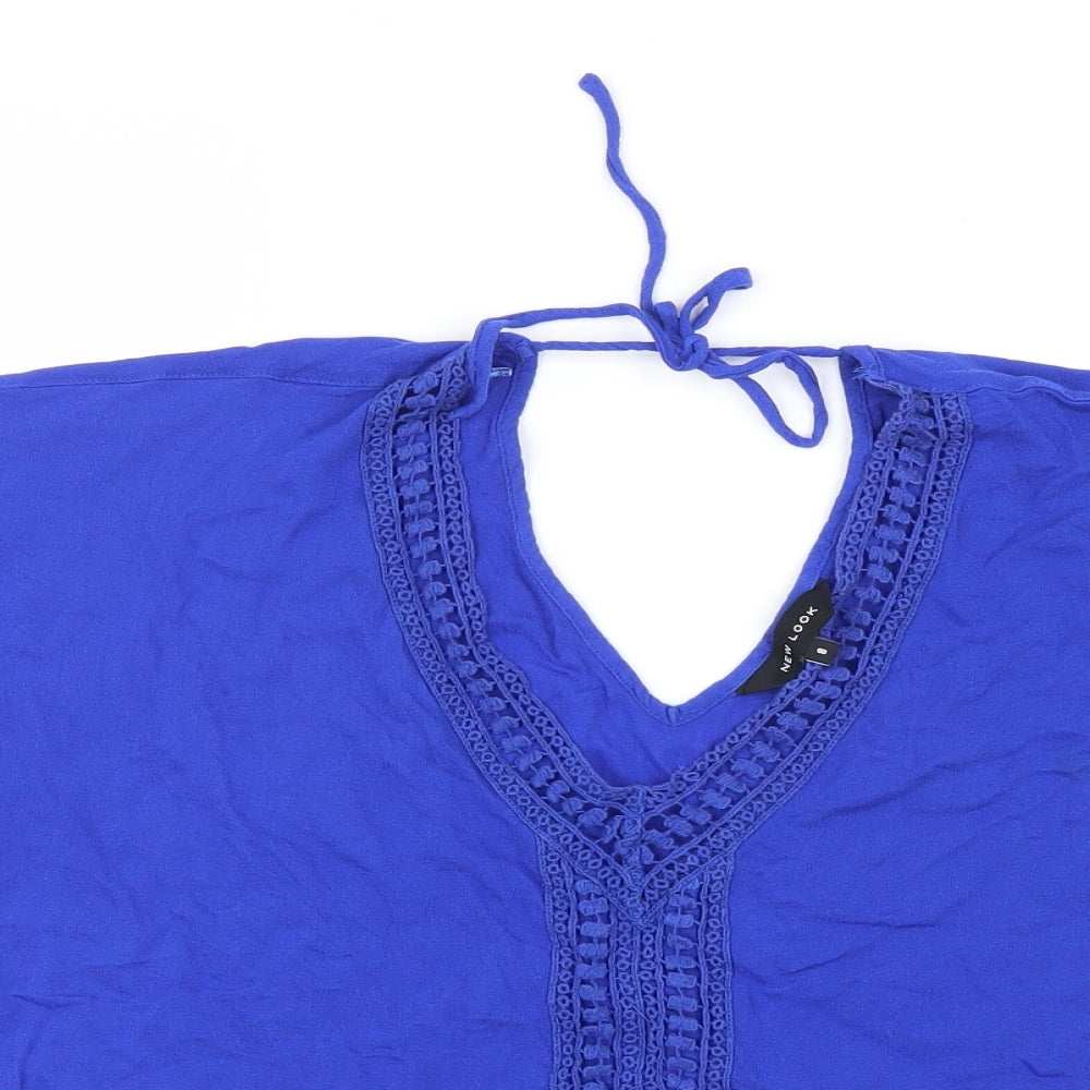 New Look Womens Blue   Basic Blouse Size 8