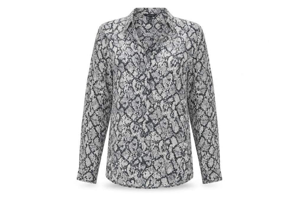 New Look Womens Multicoloured Animal Print  Kimono Button-Up Size 10
