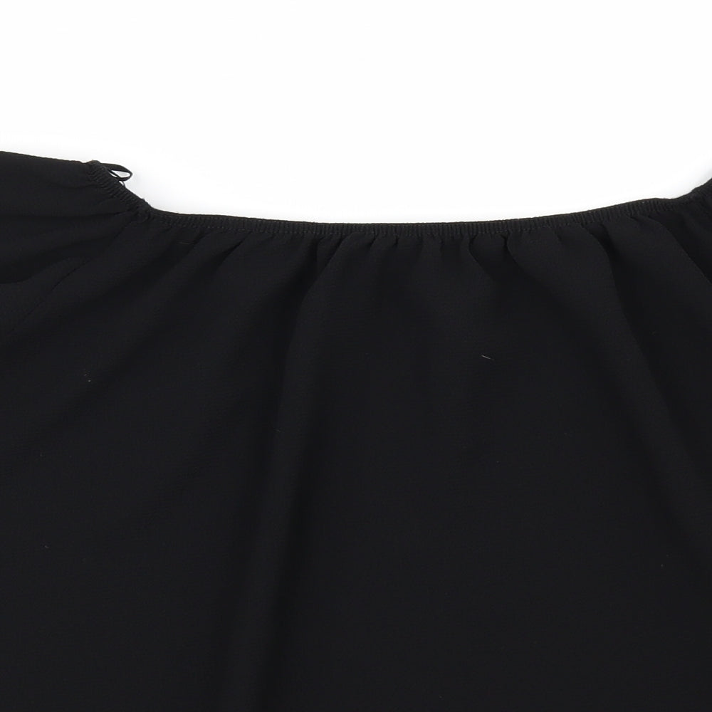 Quiz Womens Black   Tunic Blouse Size 12