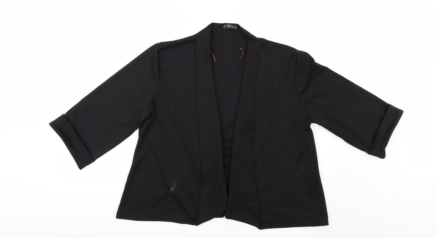 C.M.D Womens Black   Jacket  Size 18