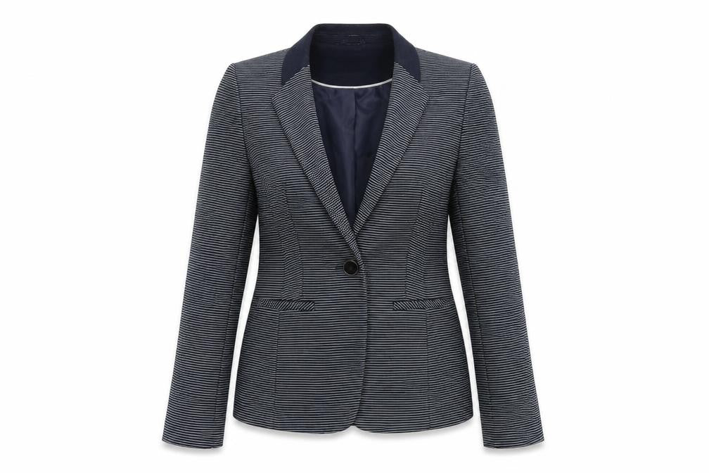 TU Womens Blue Striped  Jacket  Size 10