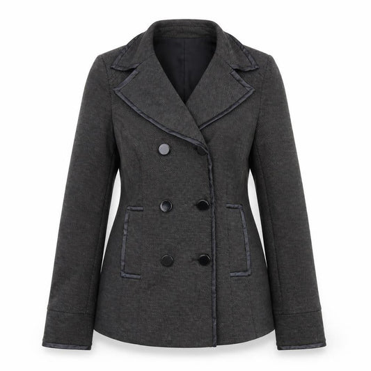 Front view of Principles women’s grey jacket, size UK 8