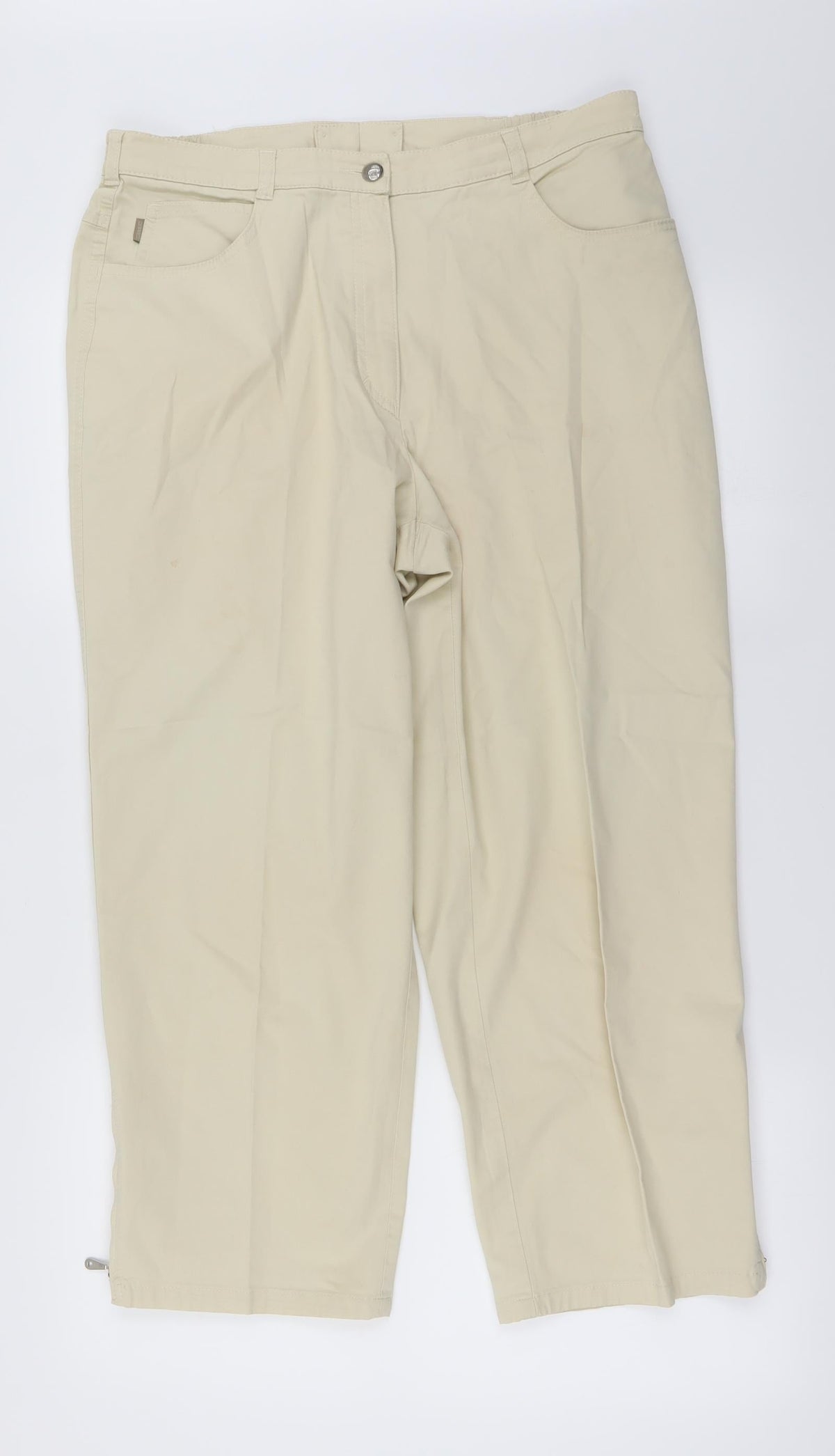 Preworn Womens Ivory   Trousers  Size 32 in L32 in