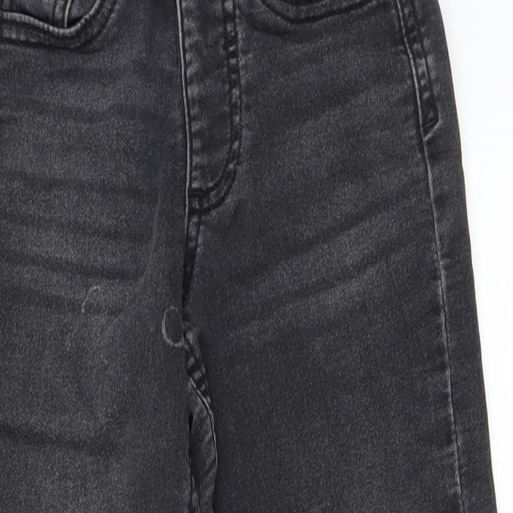 Preworn Boys Black    Trousers Size 5-6 Years