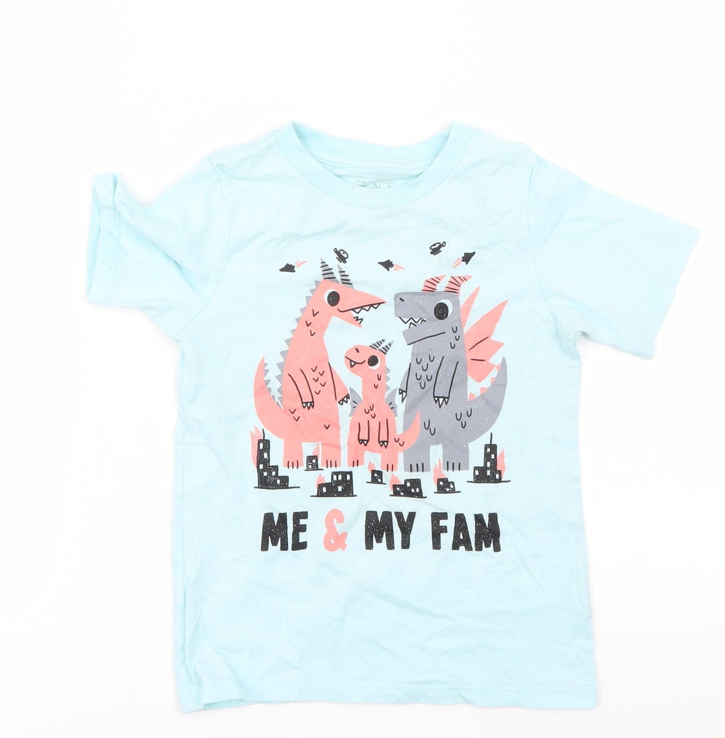 The Children's Place Boys Blue   Basic T-Shirt Size 4 Years